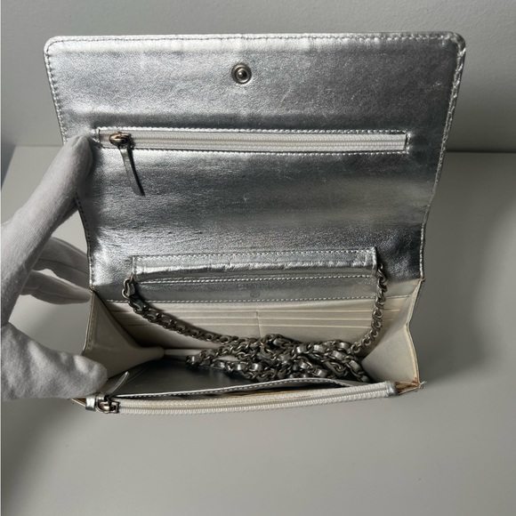 Chanel Travel Ligne Line Wallet On Chain WOC Crossbody Purse Bag - Picture 12 of 16